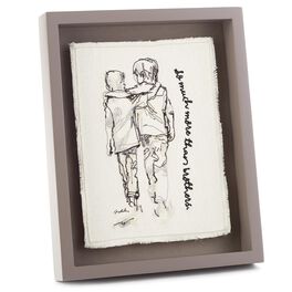 More Than Brothers Embroidered Framed Art, More Than Brothers Embroidered Framed Art, , large