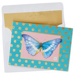 Marjolein Bastin Blue Butterfly Blank Note Cards, Pack of 10, Marjolein Bastin Blue Butterfly Blank Note Cards, Pack of 10, , large