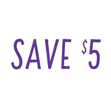 save 5 dollars