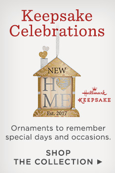 Celebrate special moments with Hallmark Keepsake Celebrations ornaments.