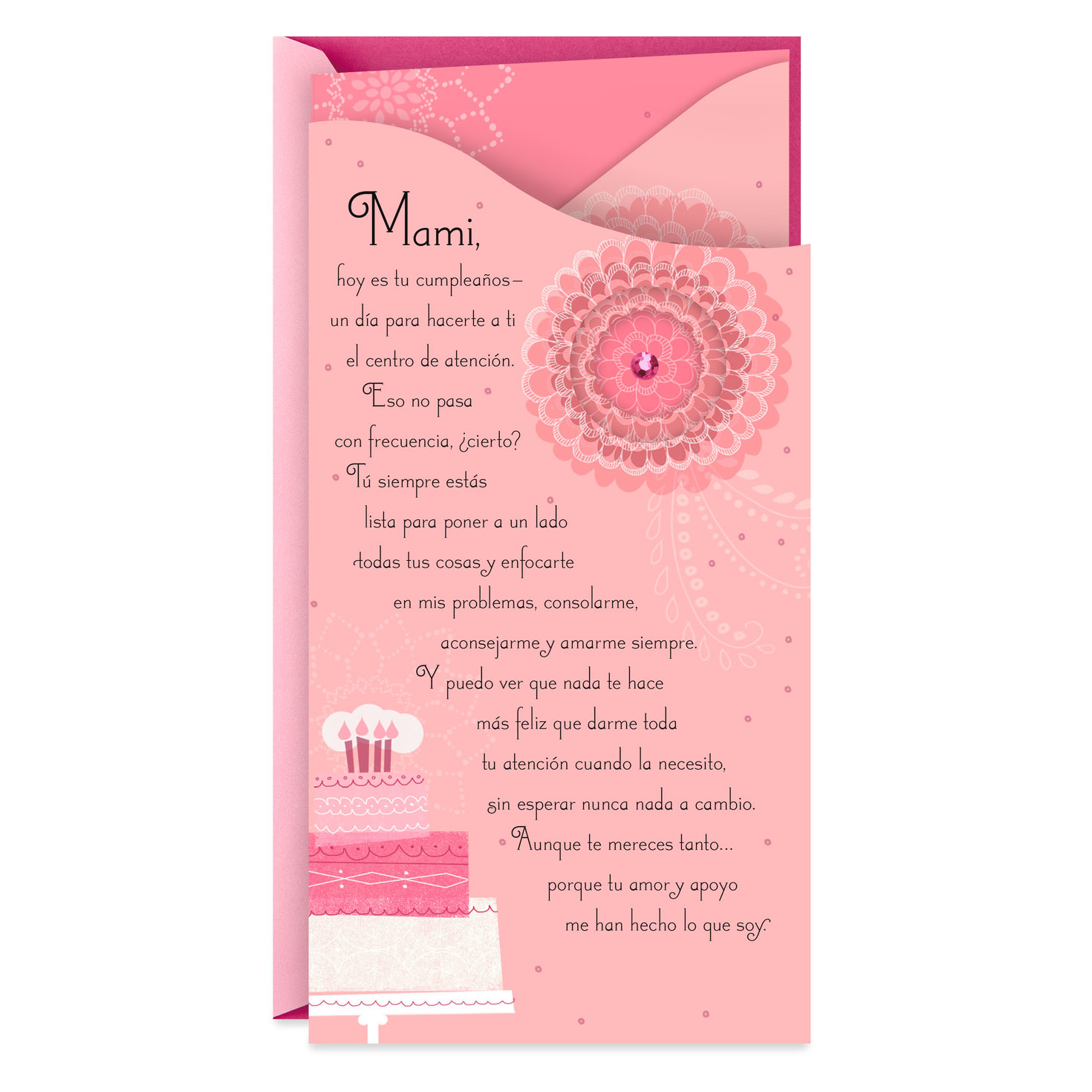 Happy Birthday Mom Quotes Spanish I Adore You, Mom Spanish-Language Birthday Card - Greeting Cards - Hallmark