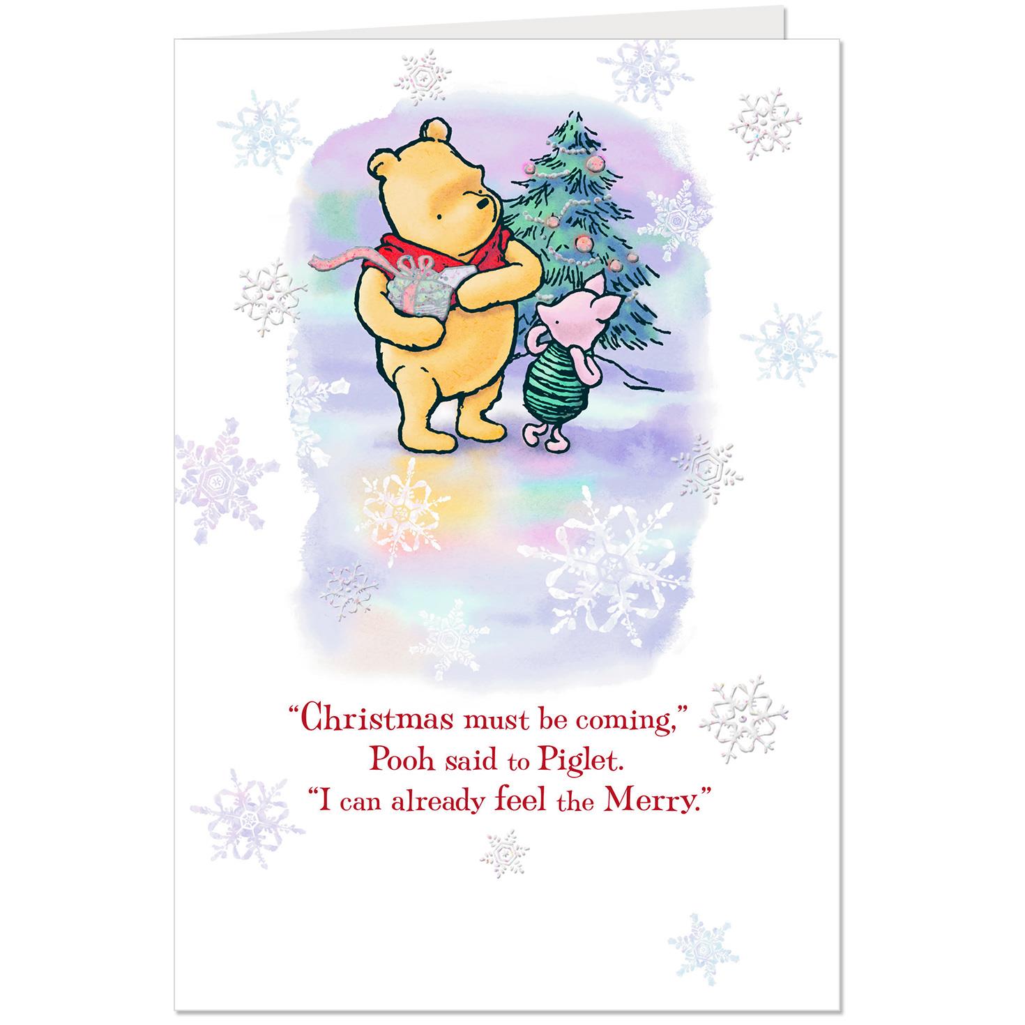 disney winnie the pooh a season of merry christmas card greeting