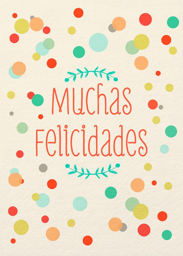 full of happiness large spanish language birthday card 12