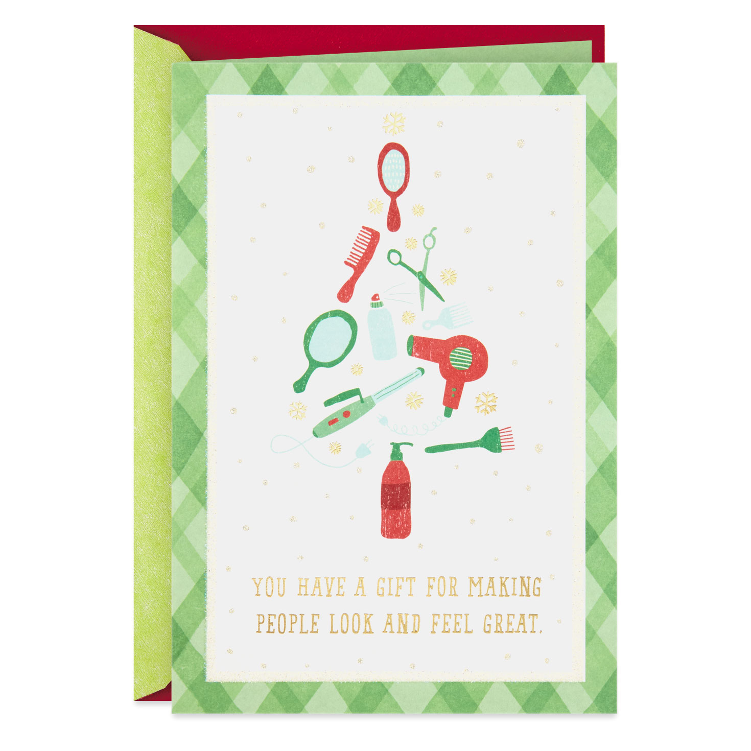 You Have A Gift Thank You Christmas Card For Hair Stylist