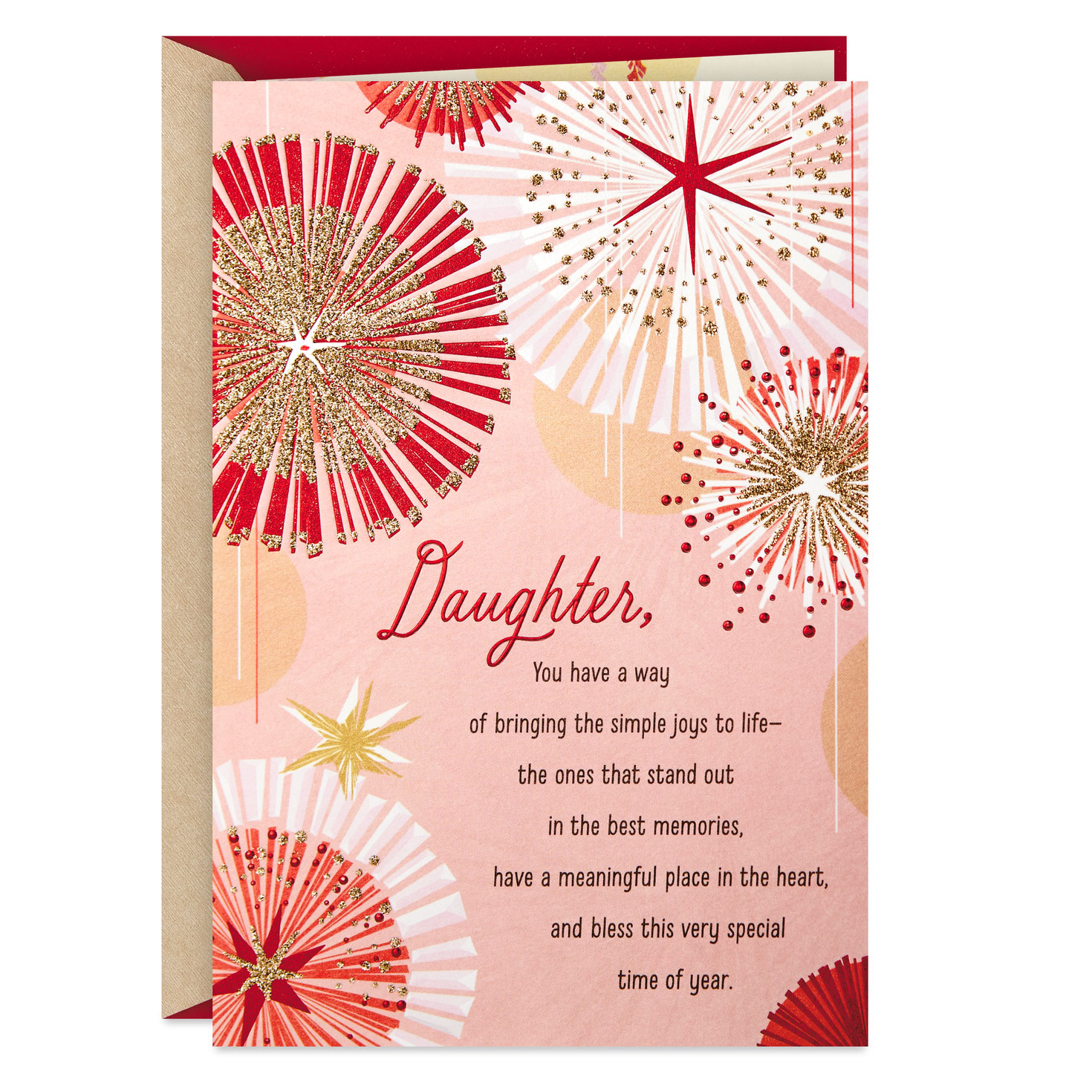 a beautiful gift religious christmas card for daughter