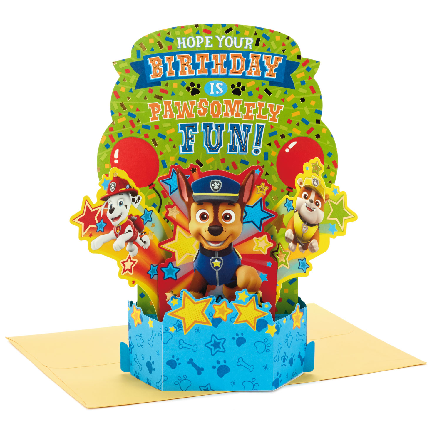 Paw Patrol™ Fun 3D Pop-Up Birthday Greeting Cards Hallmark