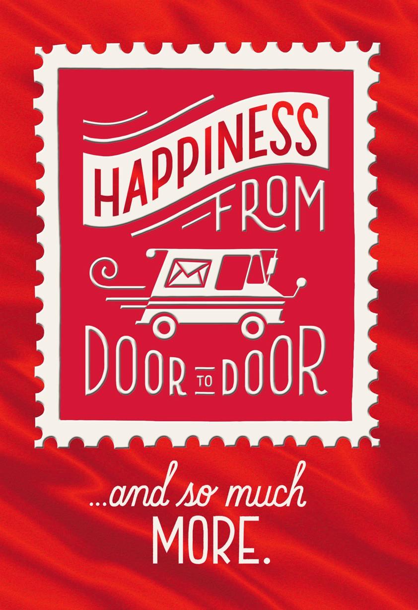 mail carrier thank you christmas card greeting cards hallmark letter carrier thank you cards
