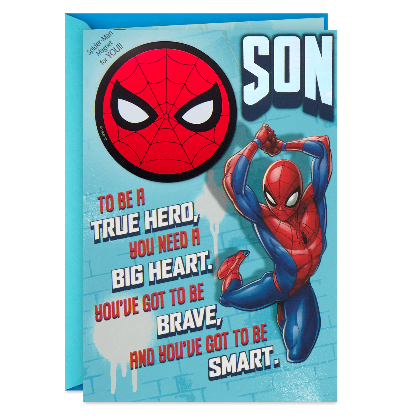 Hallmark à une incroyable fils Spiderman Carte d'anniversaire avec enveloppe-Spider-Man