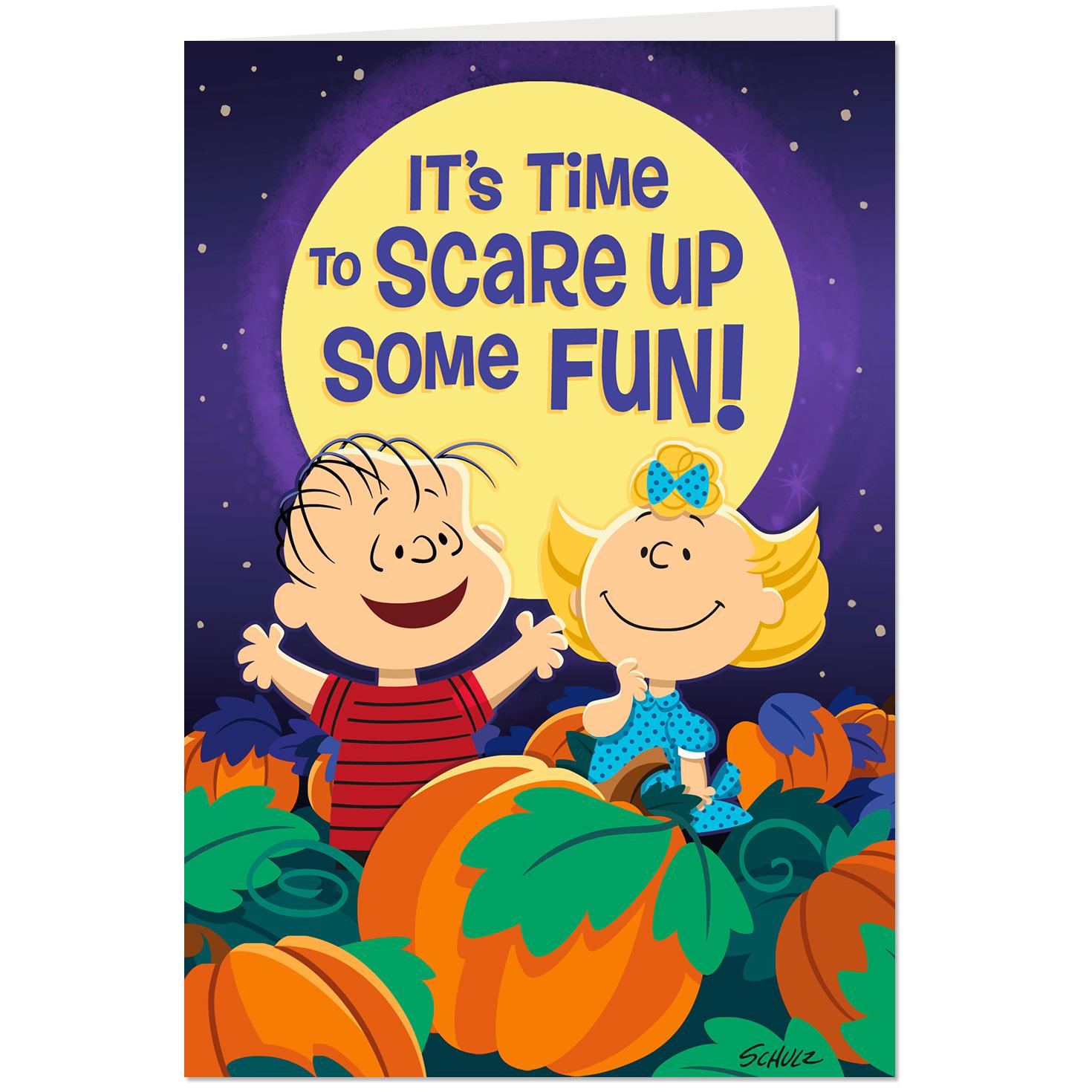 peanuts great pumpkin pop up halloween card with word word of appreciation to boss
