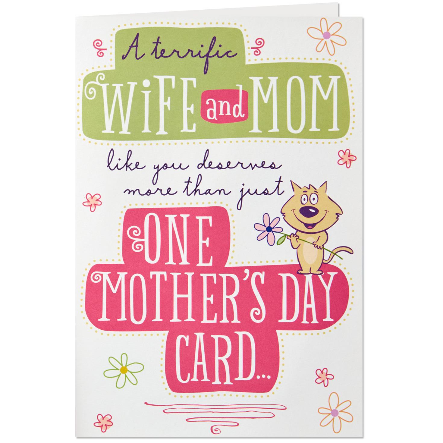 mothers day card from husband