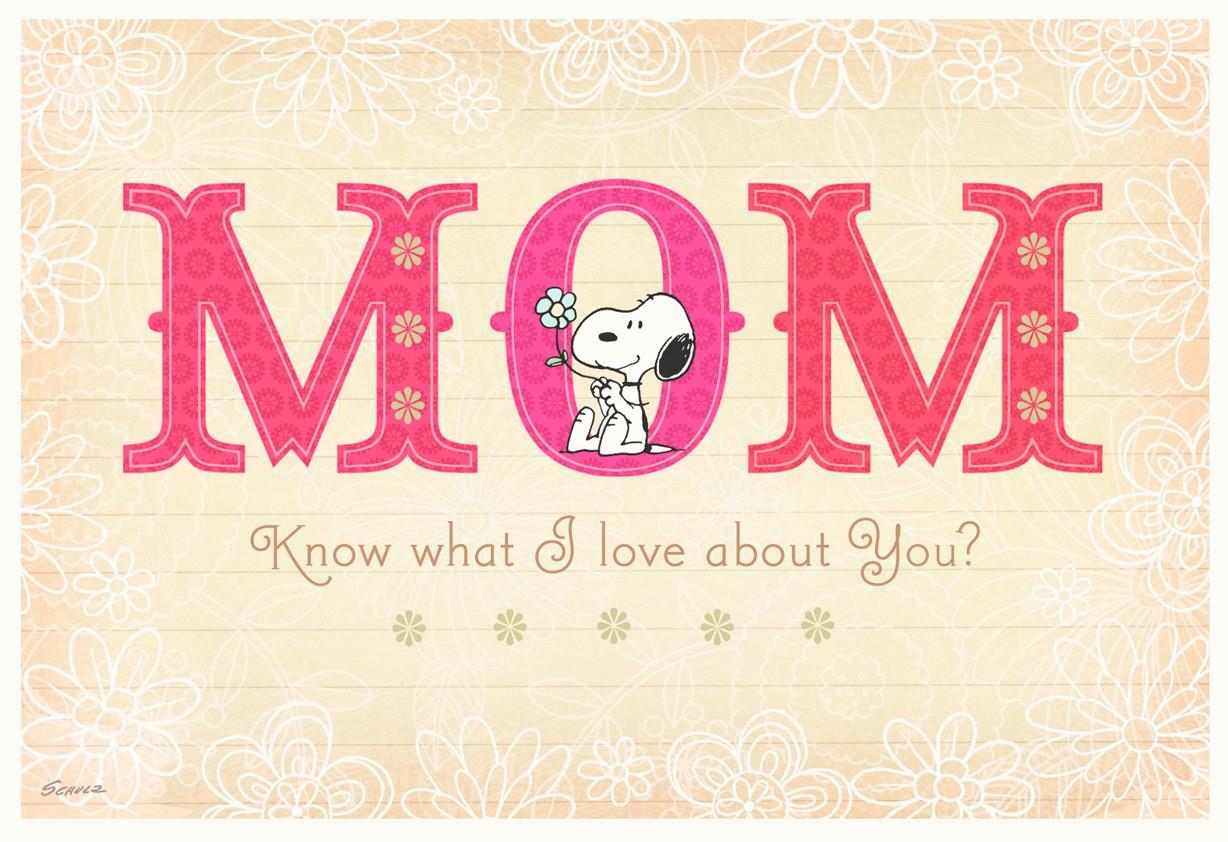 Peanuts® Snoopy Birthday Card for Mom - Greeting Cards - Hallmark1228 x 842