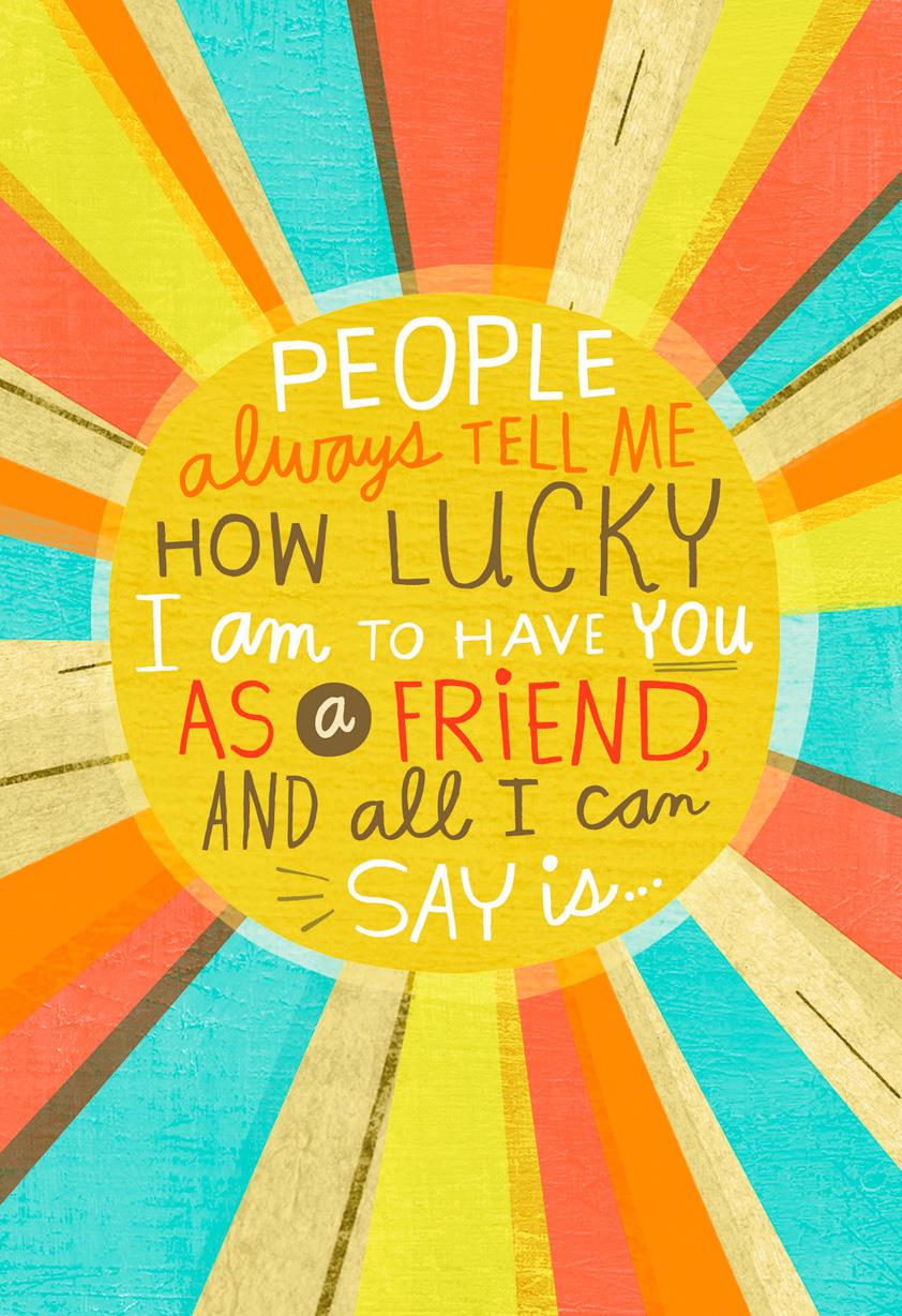 i 39 m lucky to have you musical friendship card greeting hallmark musical christmas cards