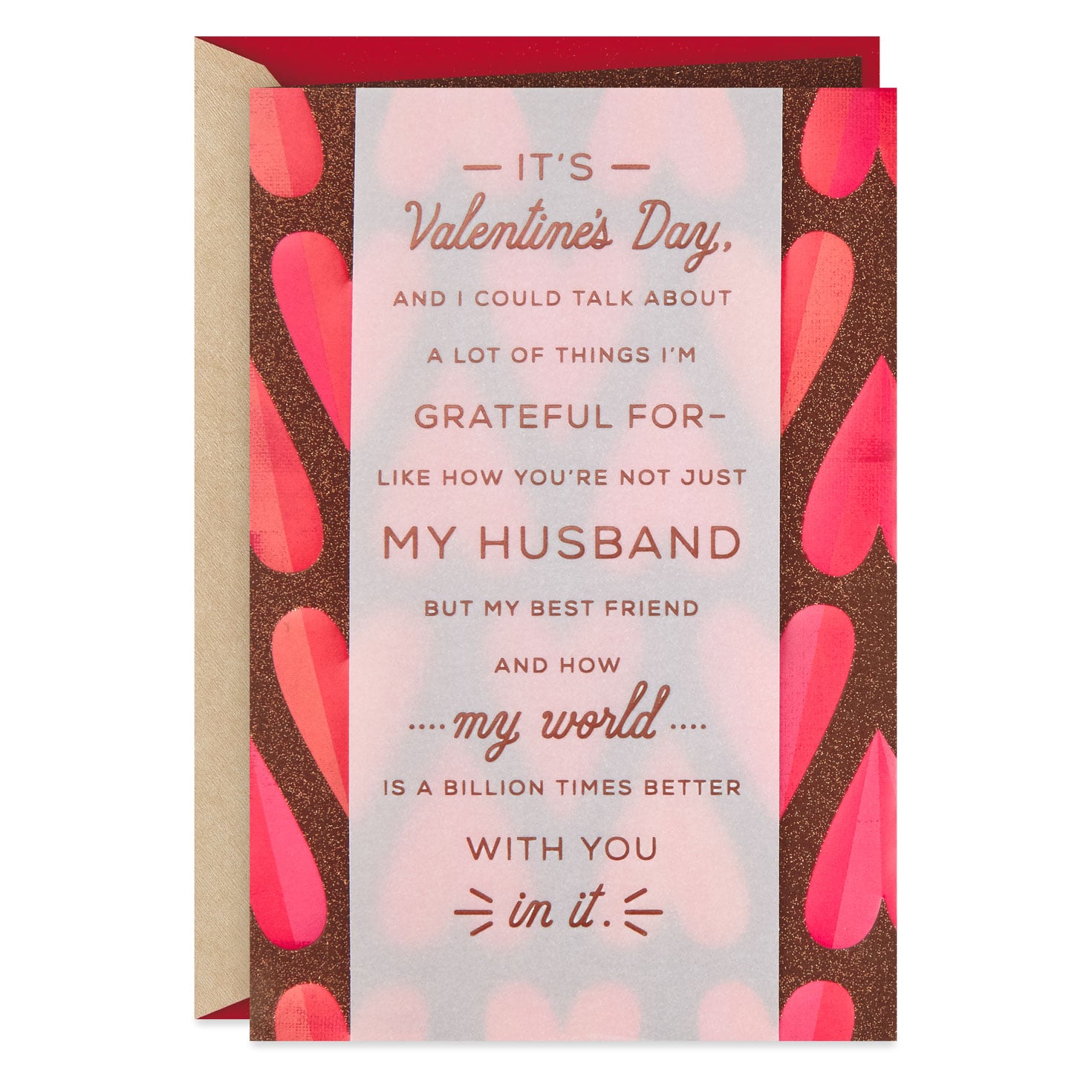 thanks for being hot valentine's day card for husband