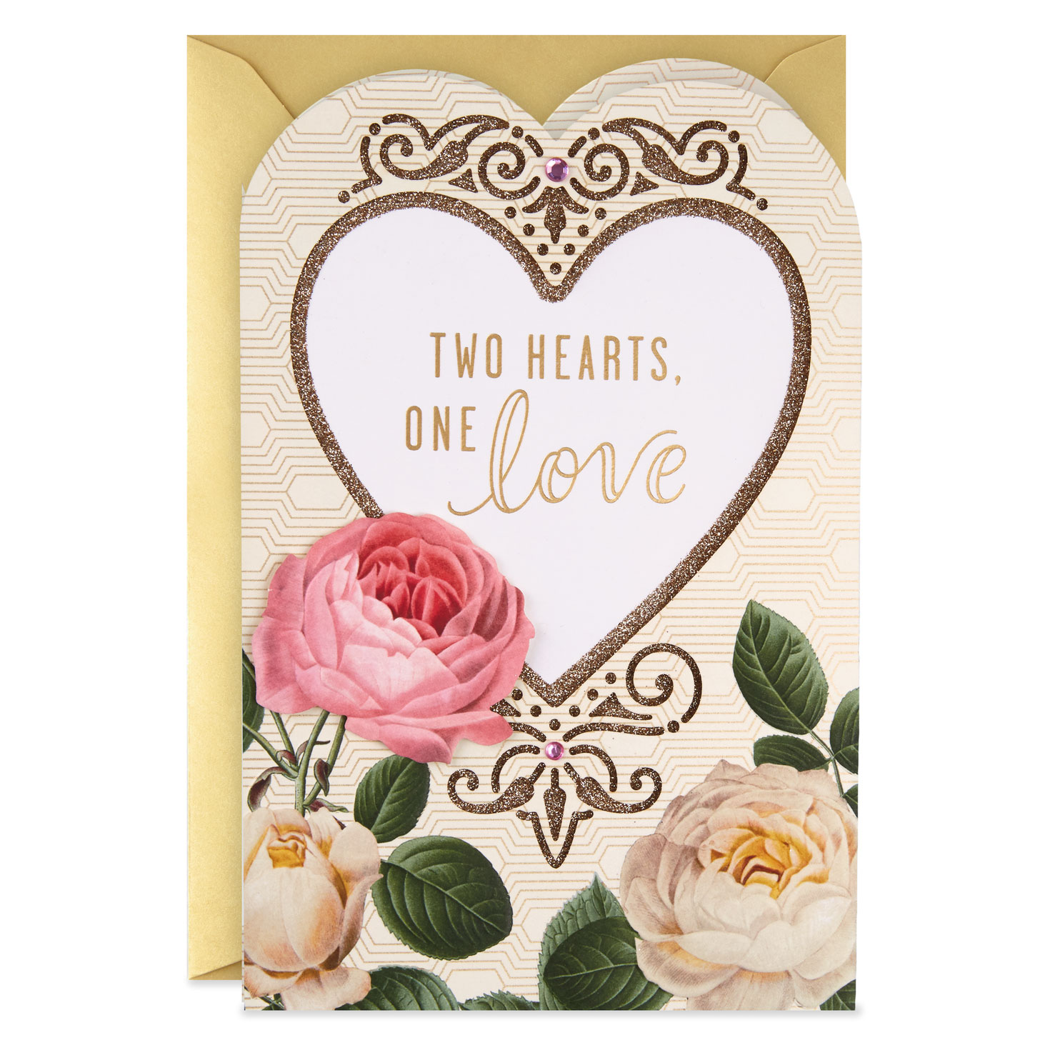 two hearts one love wedding card greeting cards hallmark