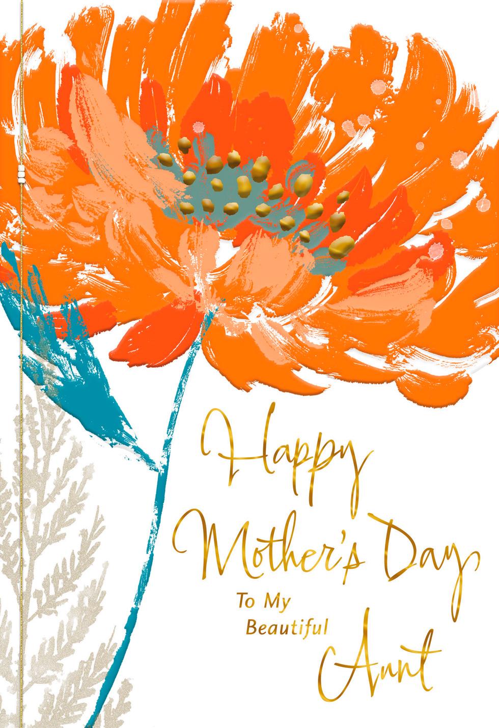 to my beautiful aunt mother's day card greeting cards