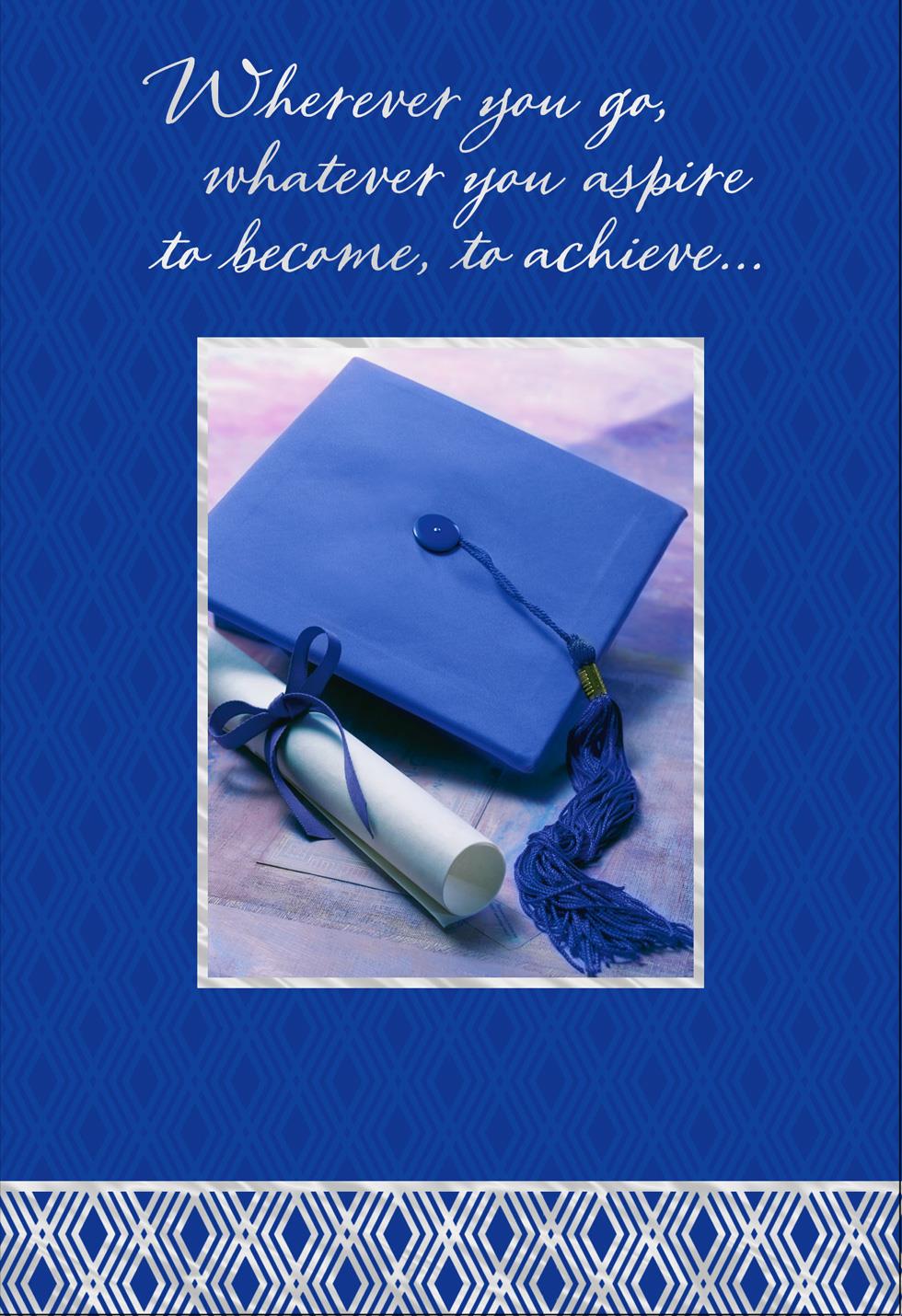 aspire to greatness graduation card greeting cards printable high school graduation cards