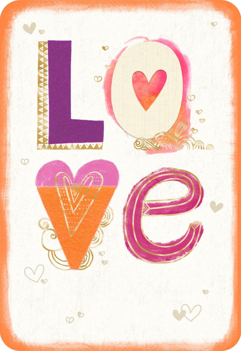 colorful letters love card greeting cards hallmark