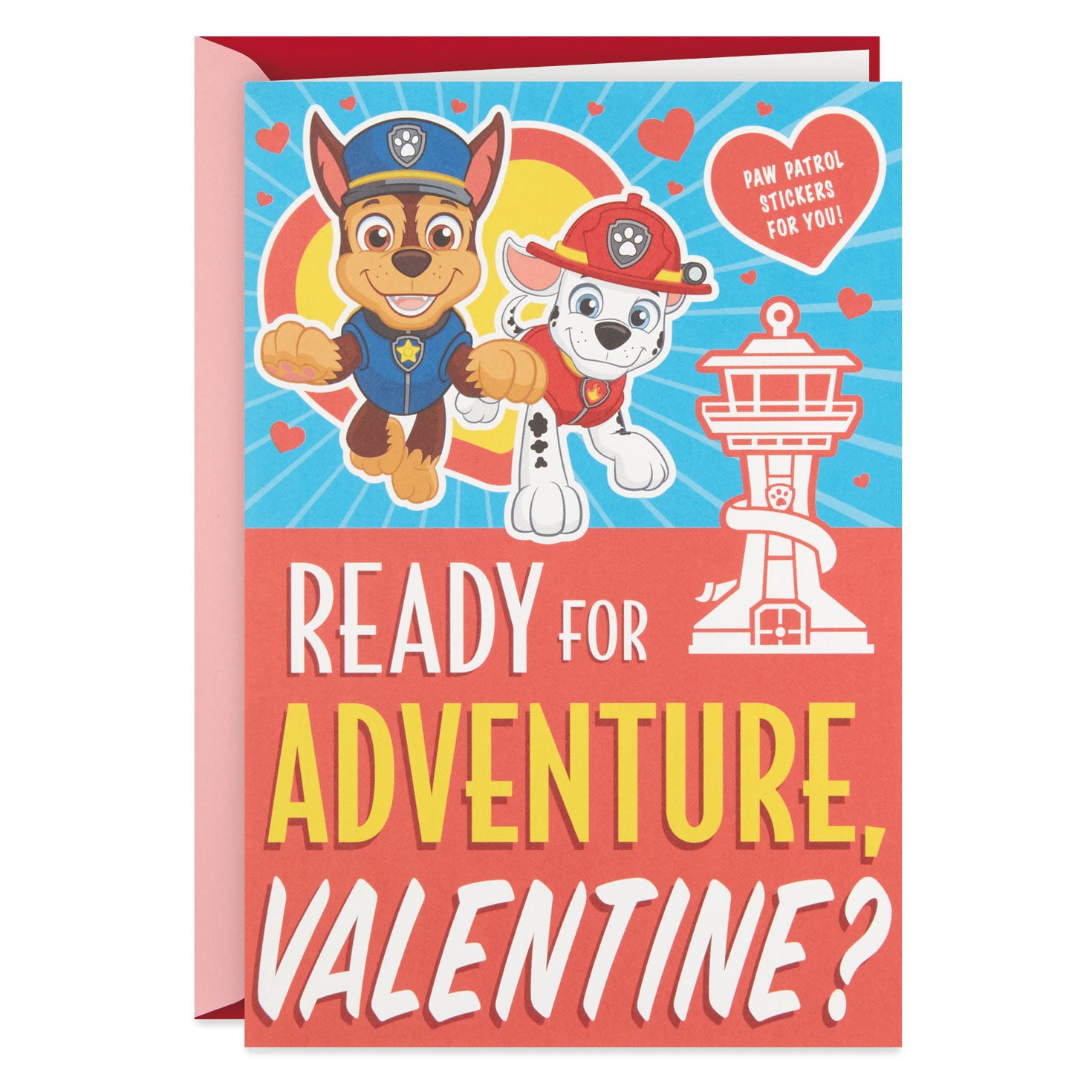 Nickelodeon Paw Patrol Valentine's Day With Stickers - Greeting Cards -