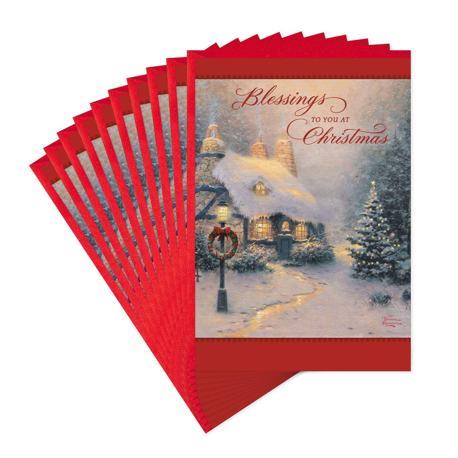 Thomas Kinkade Christmas Cards Pack Of 10 Boxed Cards Hallmark