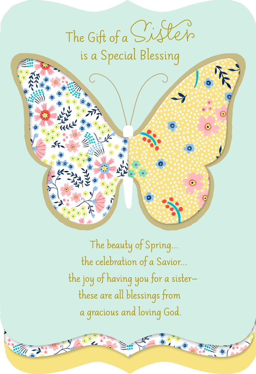 special place in my heart religious easter card for sister baptism place cards