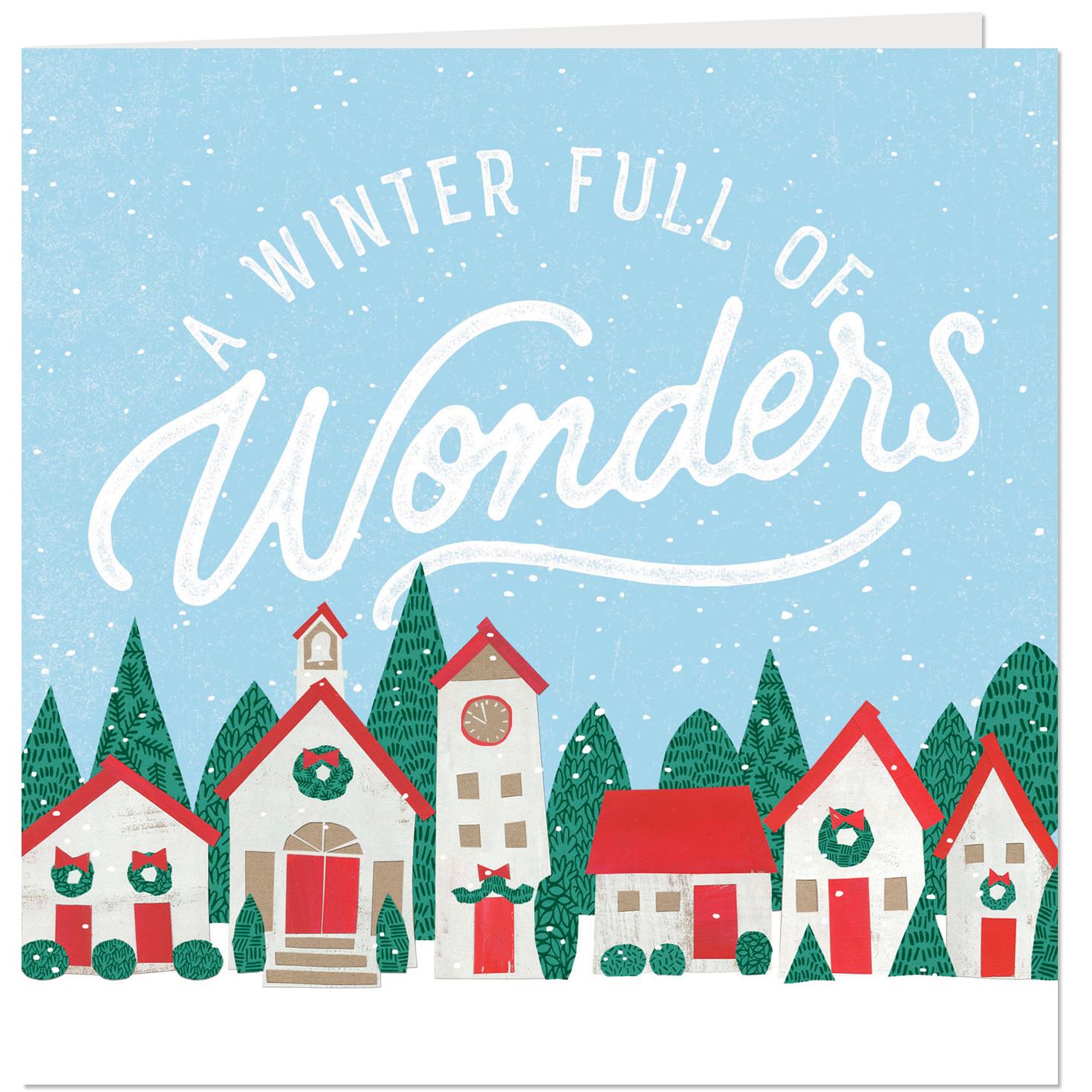winter full of wonders musical christmas card greeting