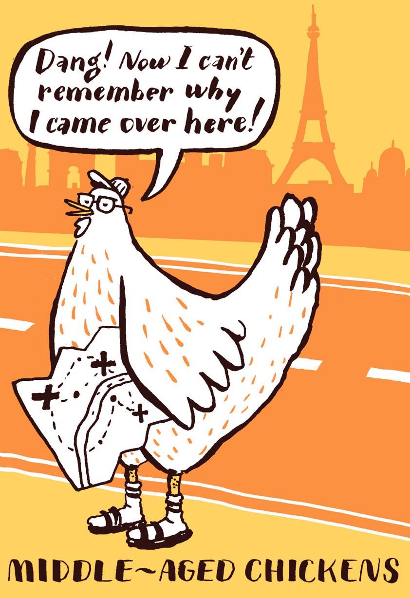 middle aged chickens birthday card greeting cards hallmark first wedding christmas ornament