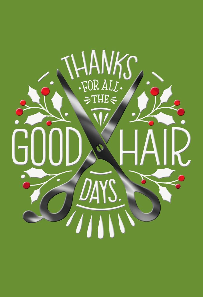 hair stylist thank you christmas card greeting cards hair stylist thank you christmas card greeting cards