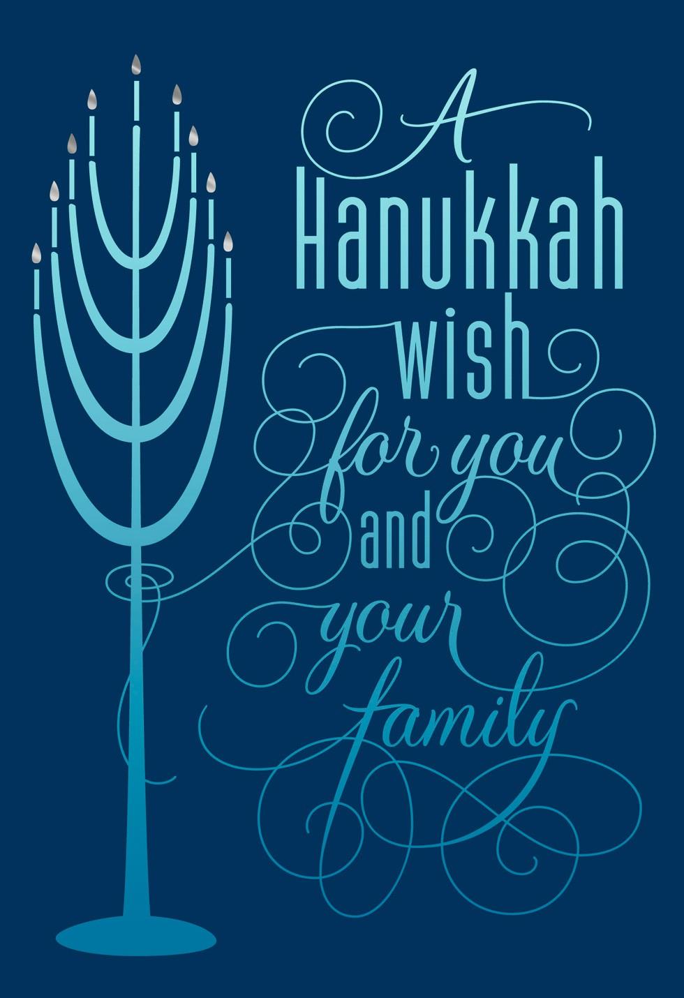 menorah lights hanukkah card greeting cards hallmark make get well cards