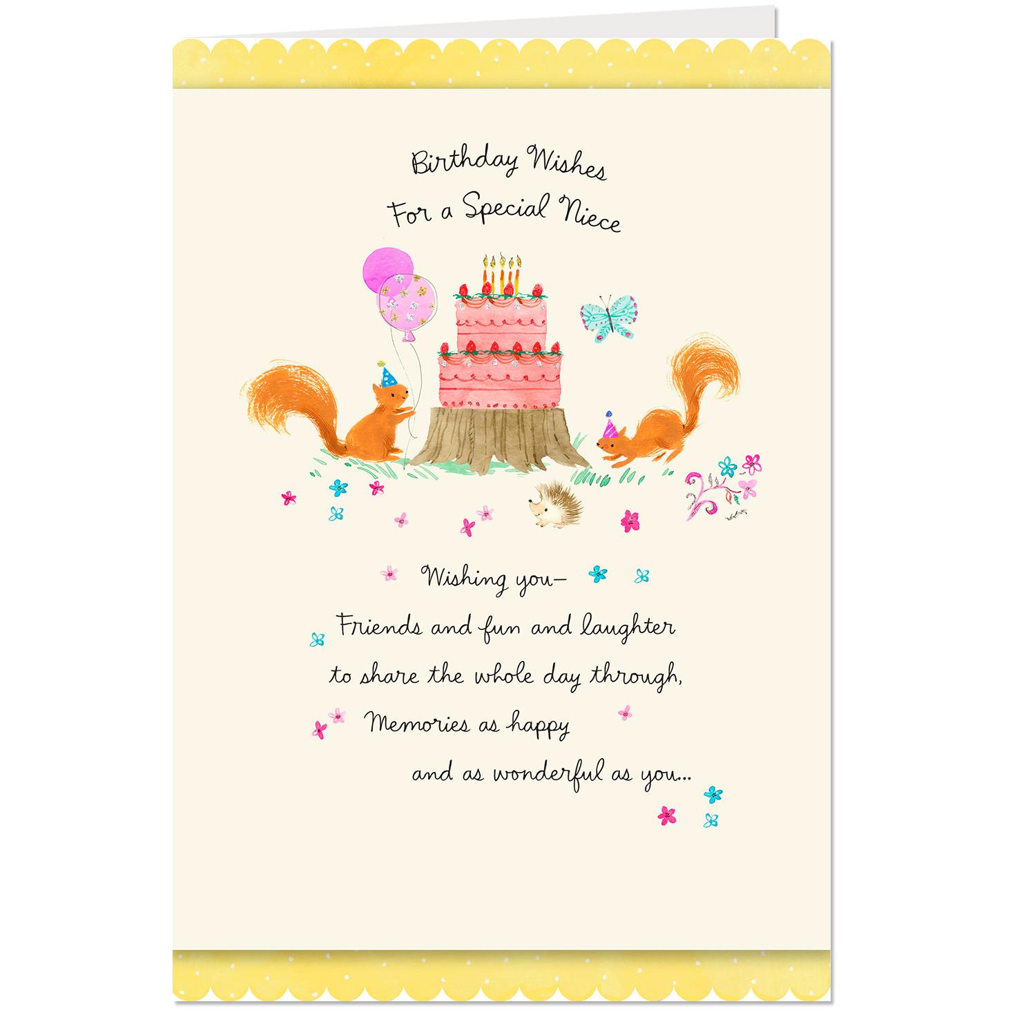 Wishing You Memories As Wonderful As You Birthday Card For Niece