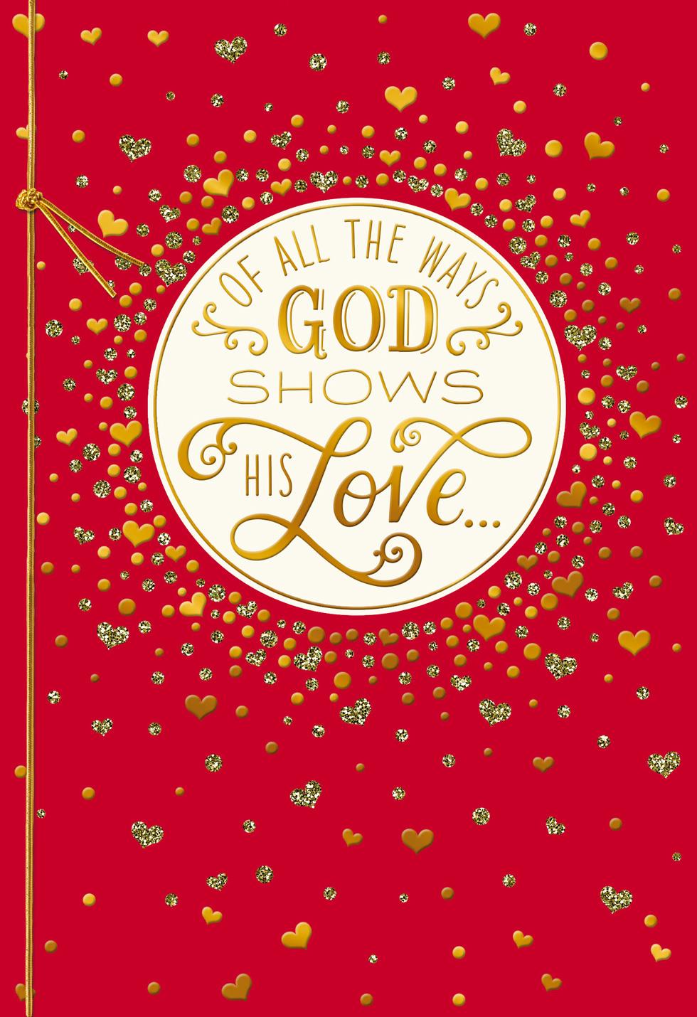 blessings of your love religious valentine's day card