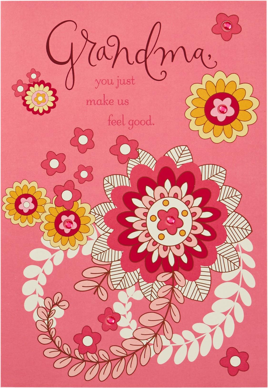 flowers for grandma mother s day card greeting cards hallmark mothers day card