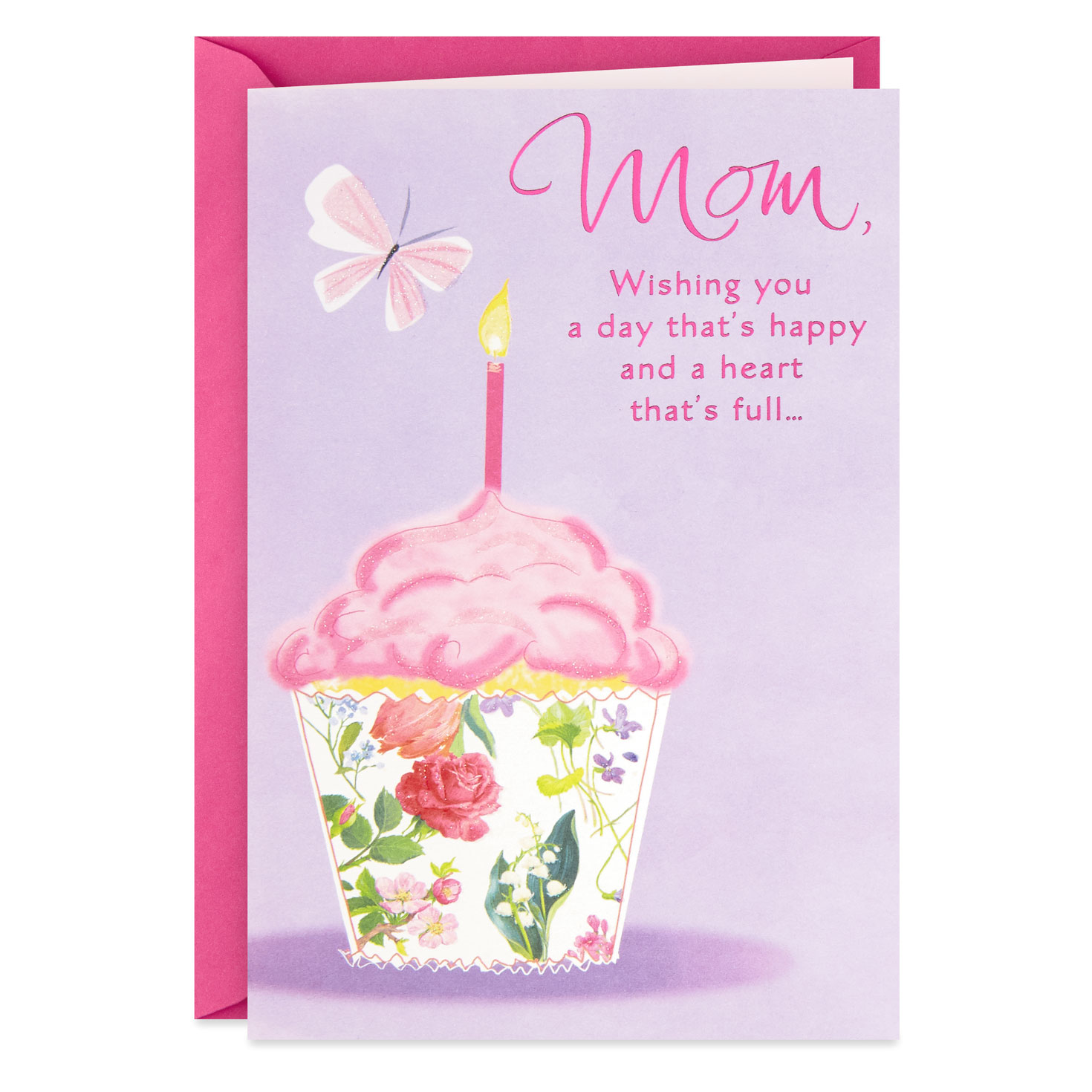 a happy day and a full heart birthday card for mom
