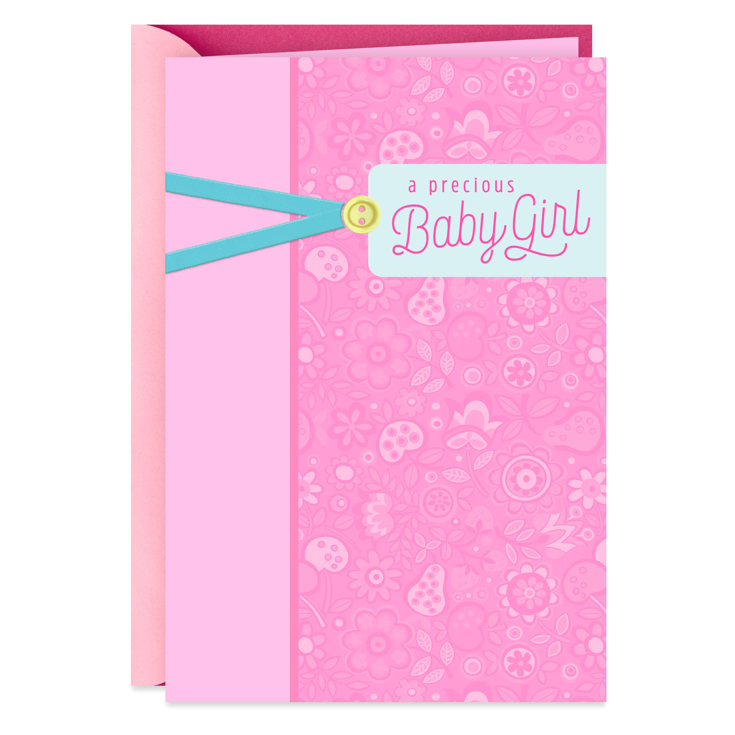your brand new blessing new baby girl card baby girl greeting