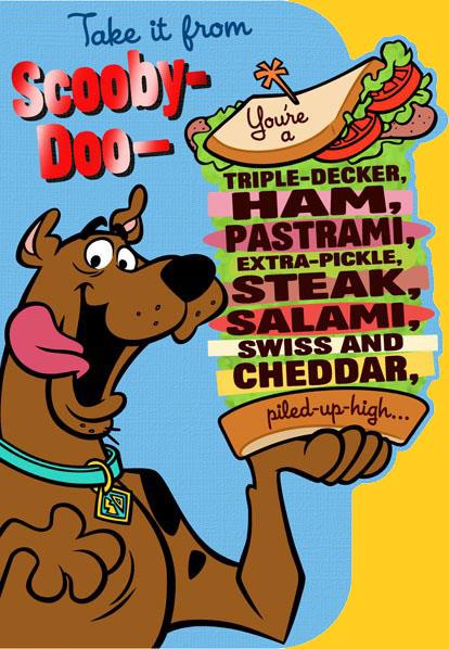 scooby doo sandwich birthday card greeting cards hallmark new home congratulations cards