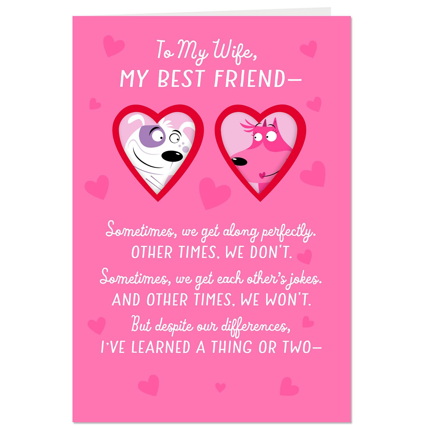 puppy love valentine s day card for wife greeting cards hallmark