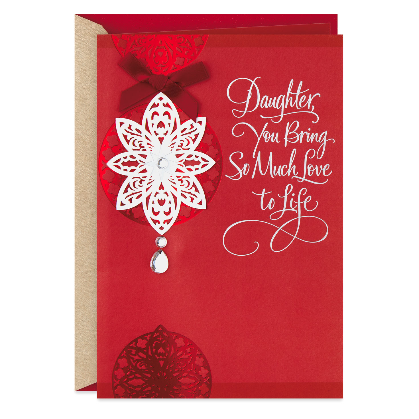 You Bring So Much Love Christmas Card for Daughter - Greeting Cards