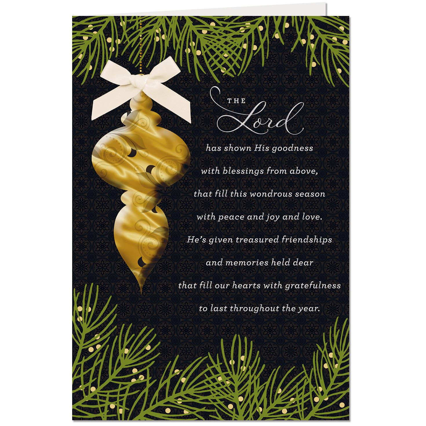 Hallmark Christmas Card 'Religious Blessings' Medium ...
