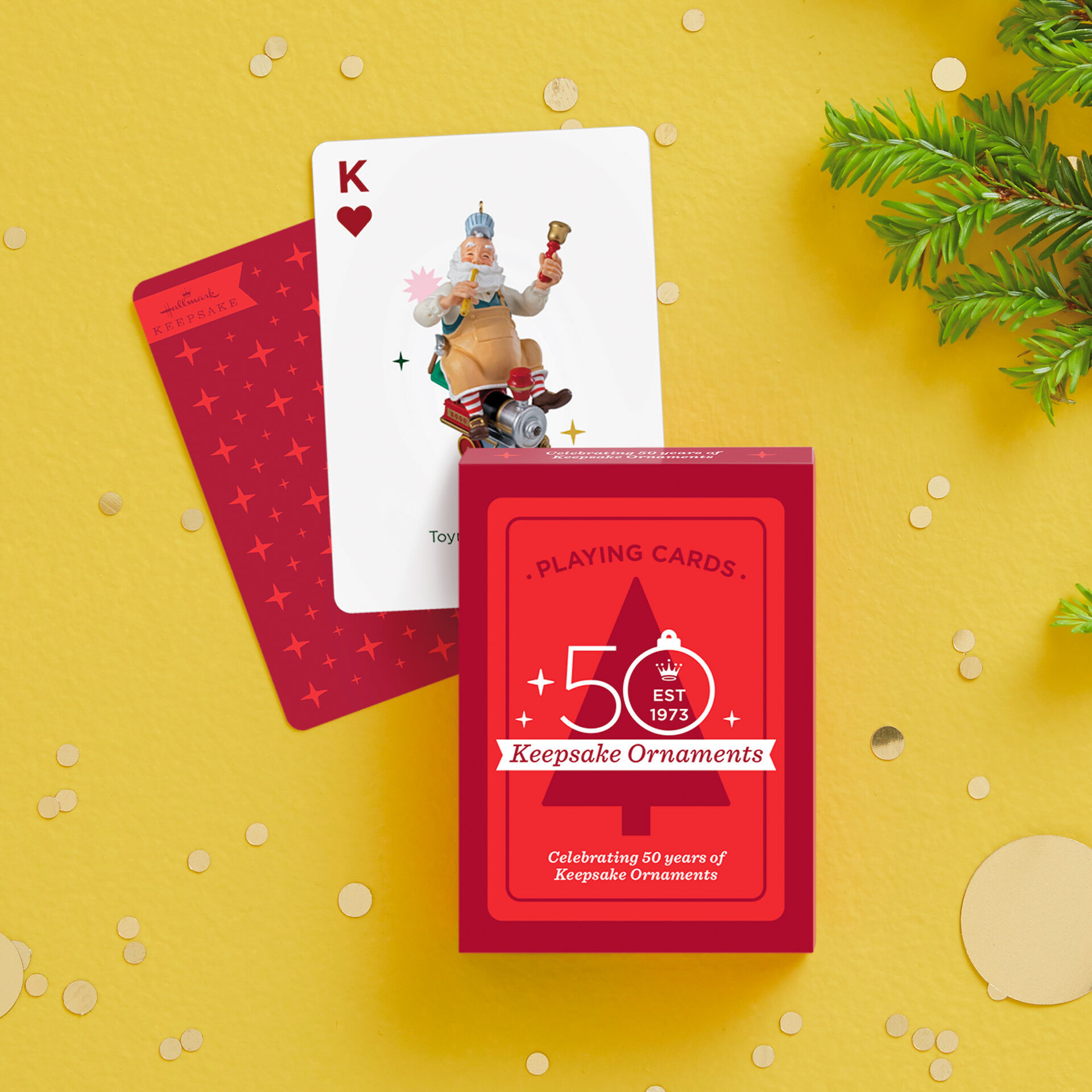 Keepsake Ornaments 50th Anniversary Playing Cards