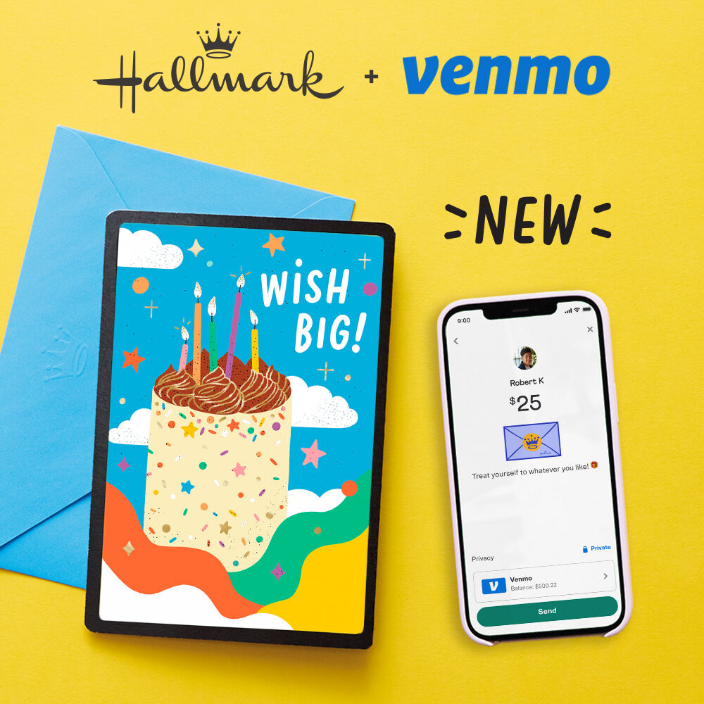 Add Venmo money to a Hallmark card