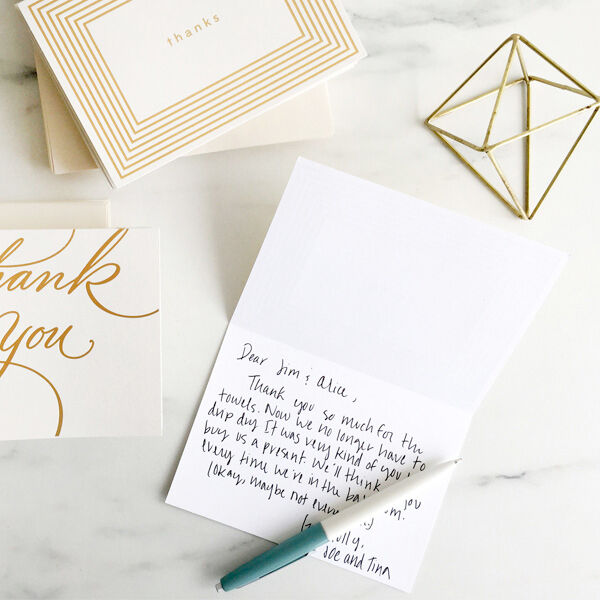 Image result for writing wedding thank you notes