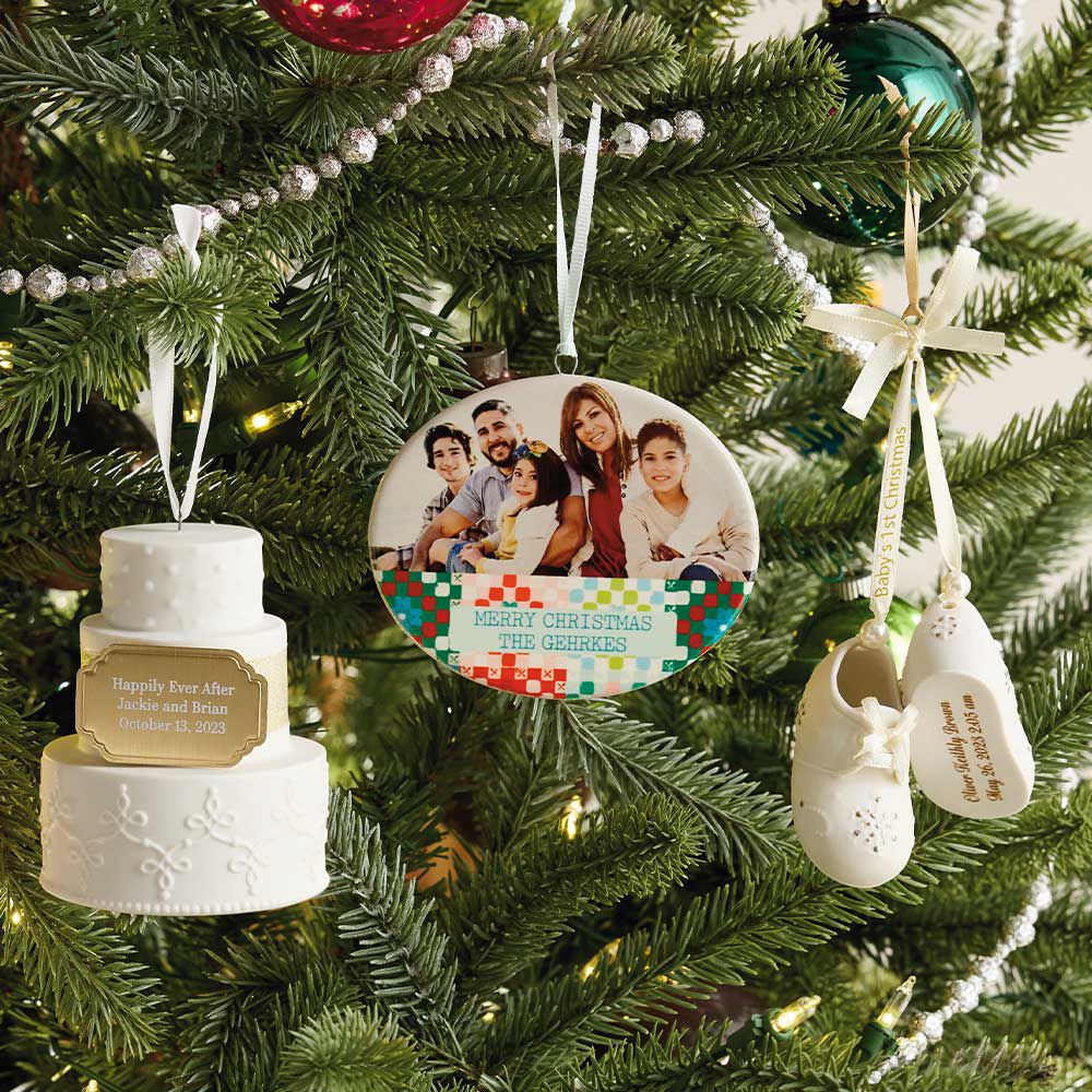 Get $5 off 2 or $10 off 3 or more Personalized Ornaments