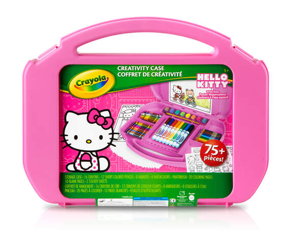 75-Piece Creativity Case, Hello Kitty image number 1