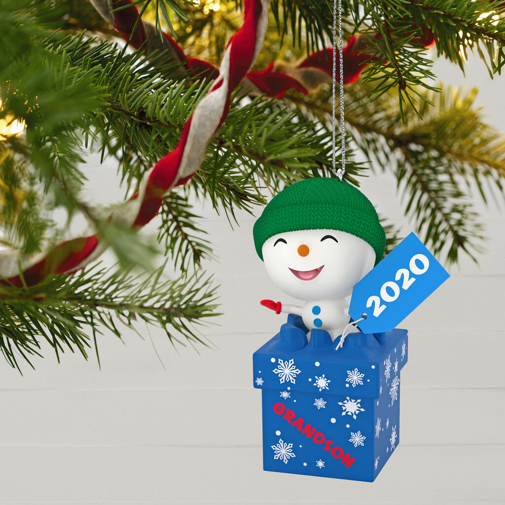 The Gift Of Grandsons Snowman 2020 Ornament Keepsake Ornaments