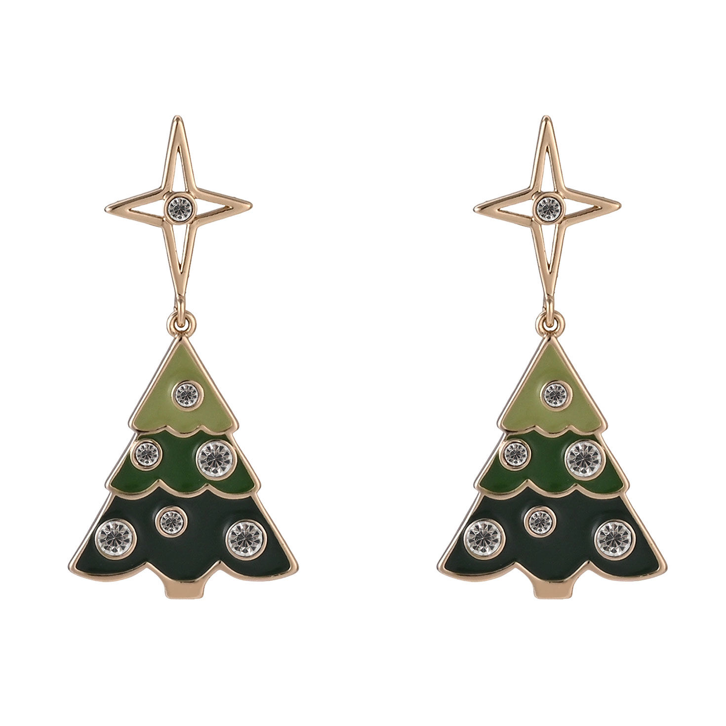 Christmas Tree Earrings front image number 3