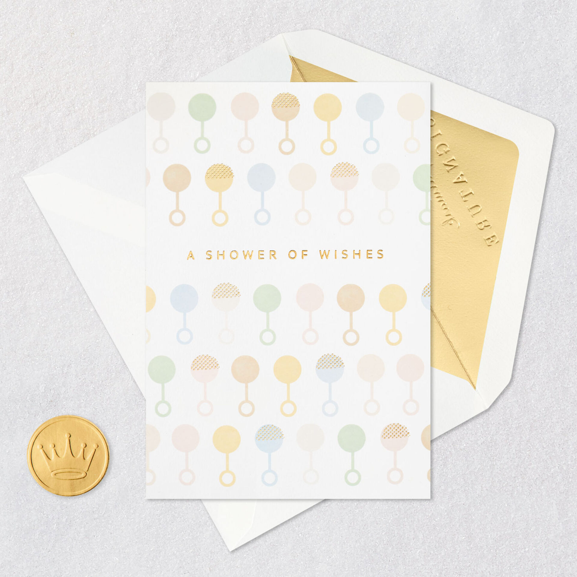 A Shower of Wishes Baby Shower Card Greeting Cards Hallmark