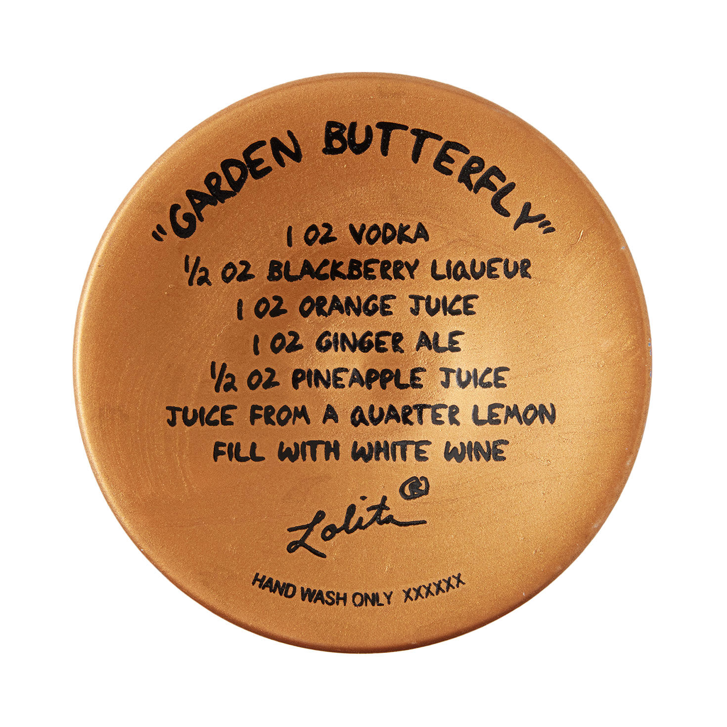 Lolita Garden Butterfly Handpainted Wine Glass, 15 oz. for only USD 34.99 | Hallmark
