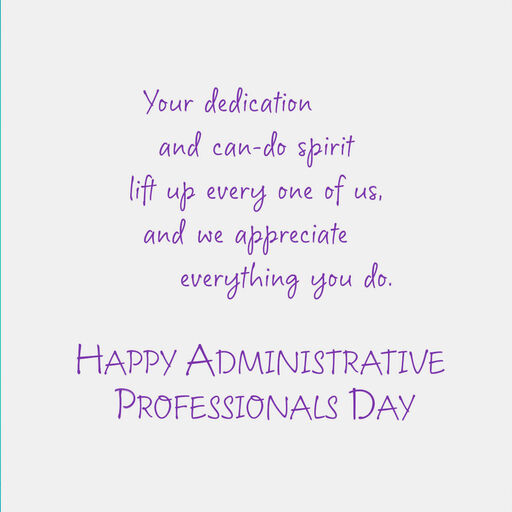 Going Above and Beyond Administrative Professionals Day Card, 