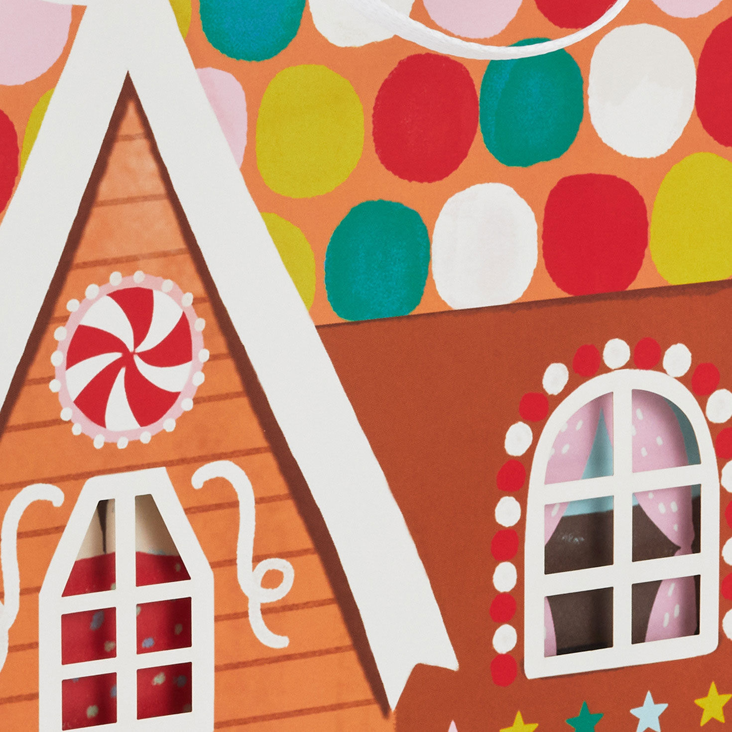 9.6" Gingerbread House Medium Christmas Gift Bag for only USD 3.99 | Hallmark