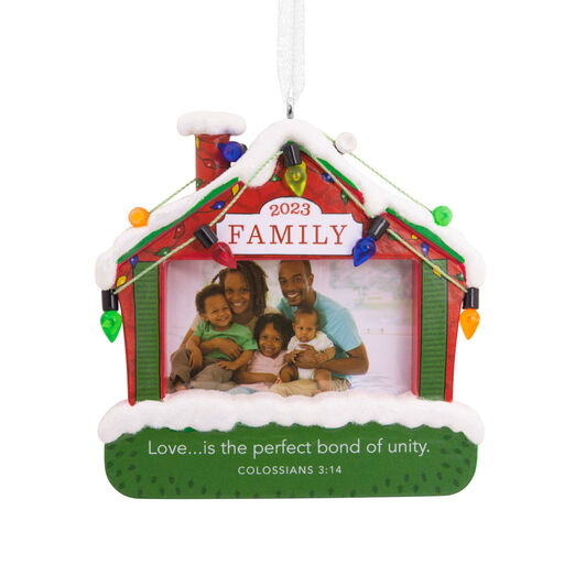 DaySpring Family Religious 2023 Photo Frame Hallmark Ornament, 
