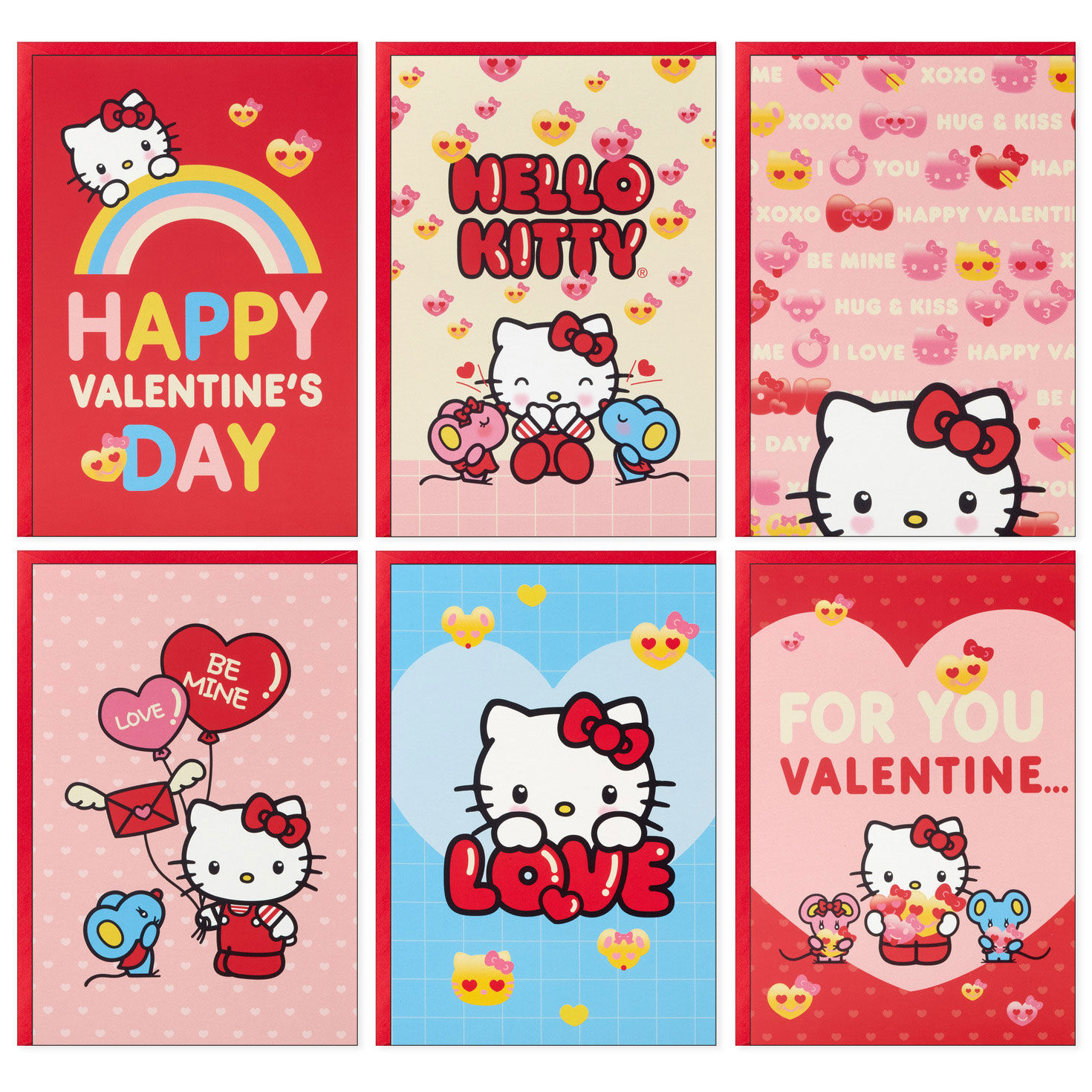 Hello Kitty Happy Day Assorted Valentine's Day Cards, Pack of 36 ...